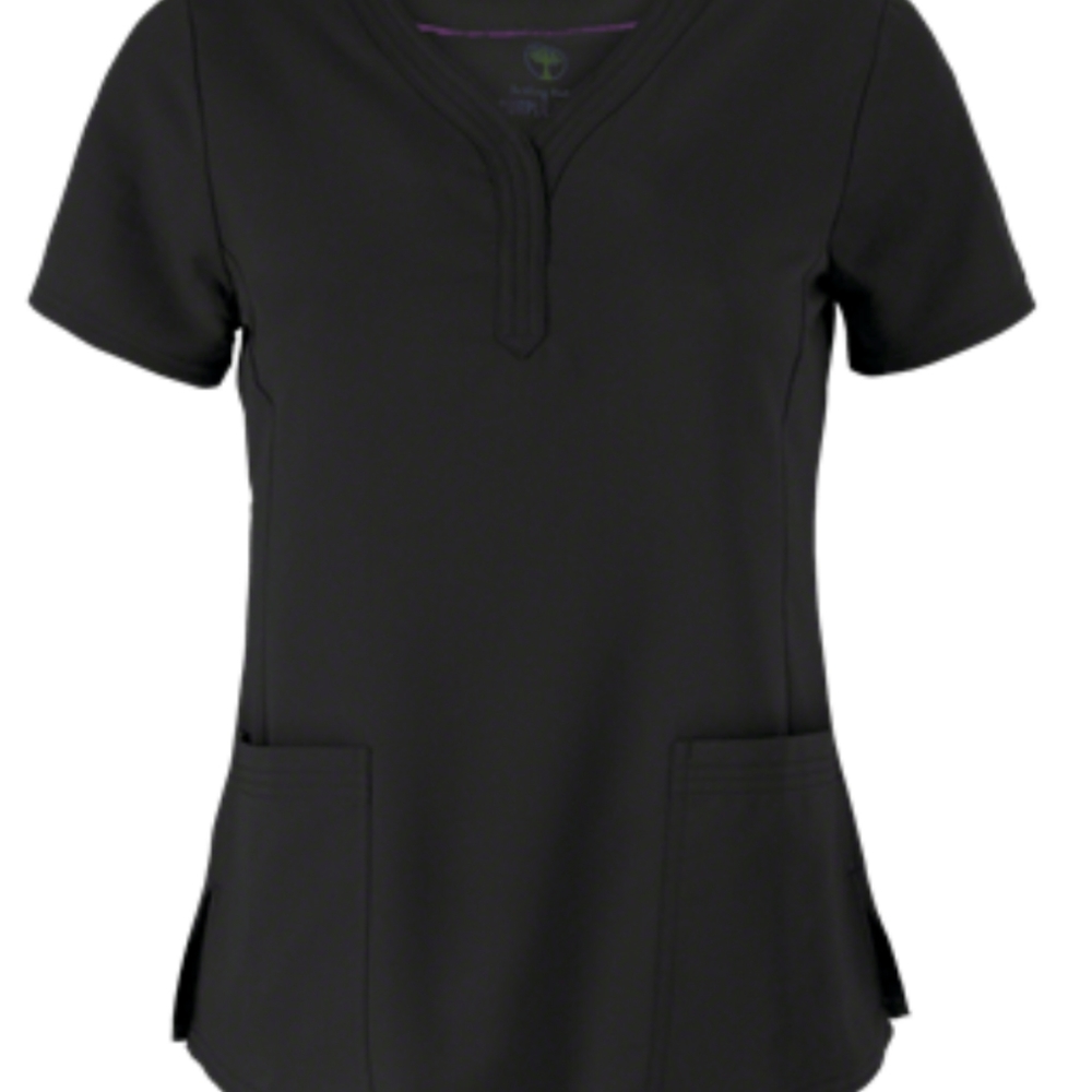 EUC Healing Hands Purple Label Jane Women's 2-Pocket STRETCH Scrub Top